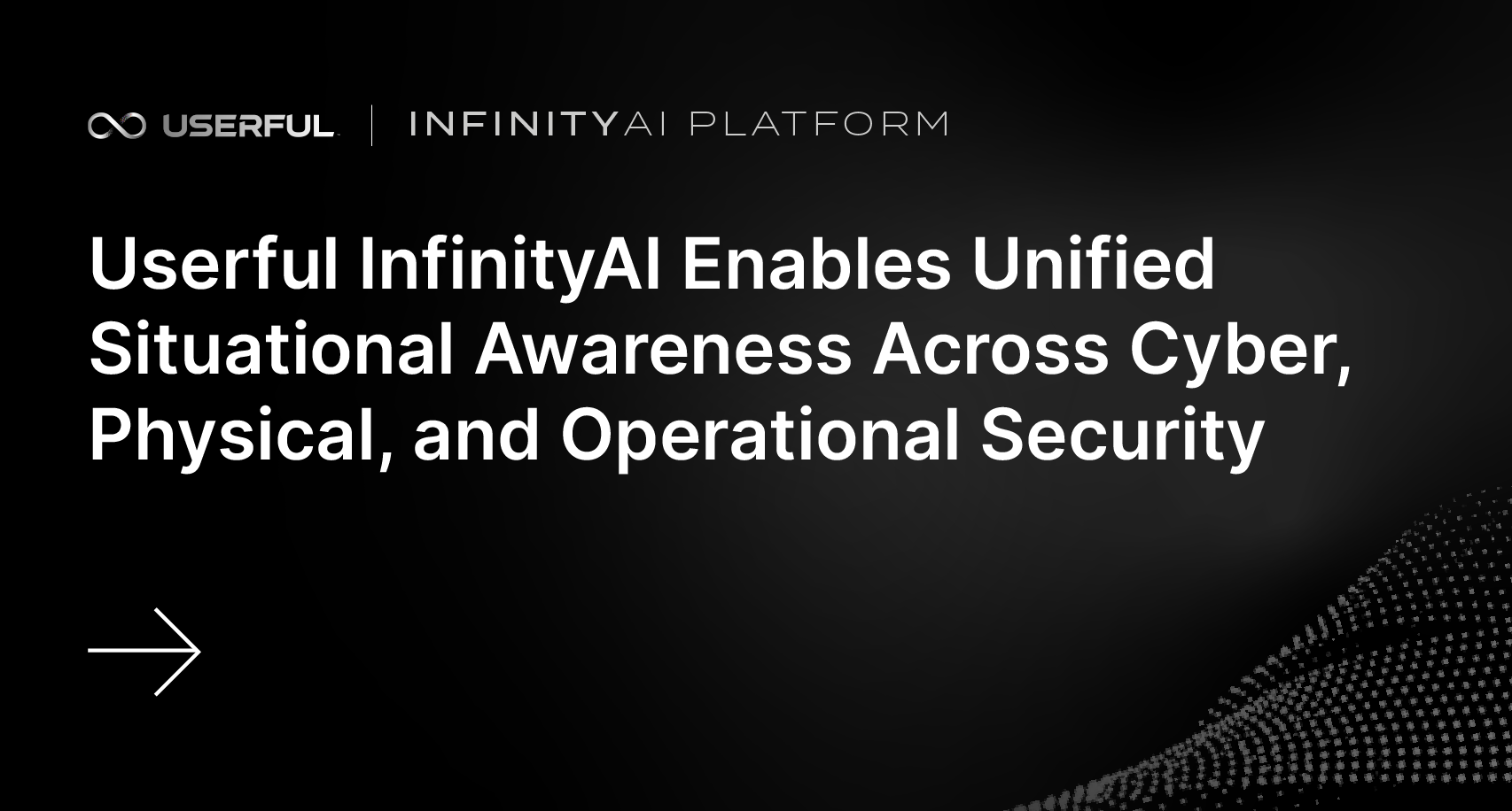 تتيح تقنية Userful InfinityAI الوعي الموحد بالوضع في مجالات الأمن السيبراني والمادي والتشغيلي...